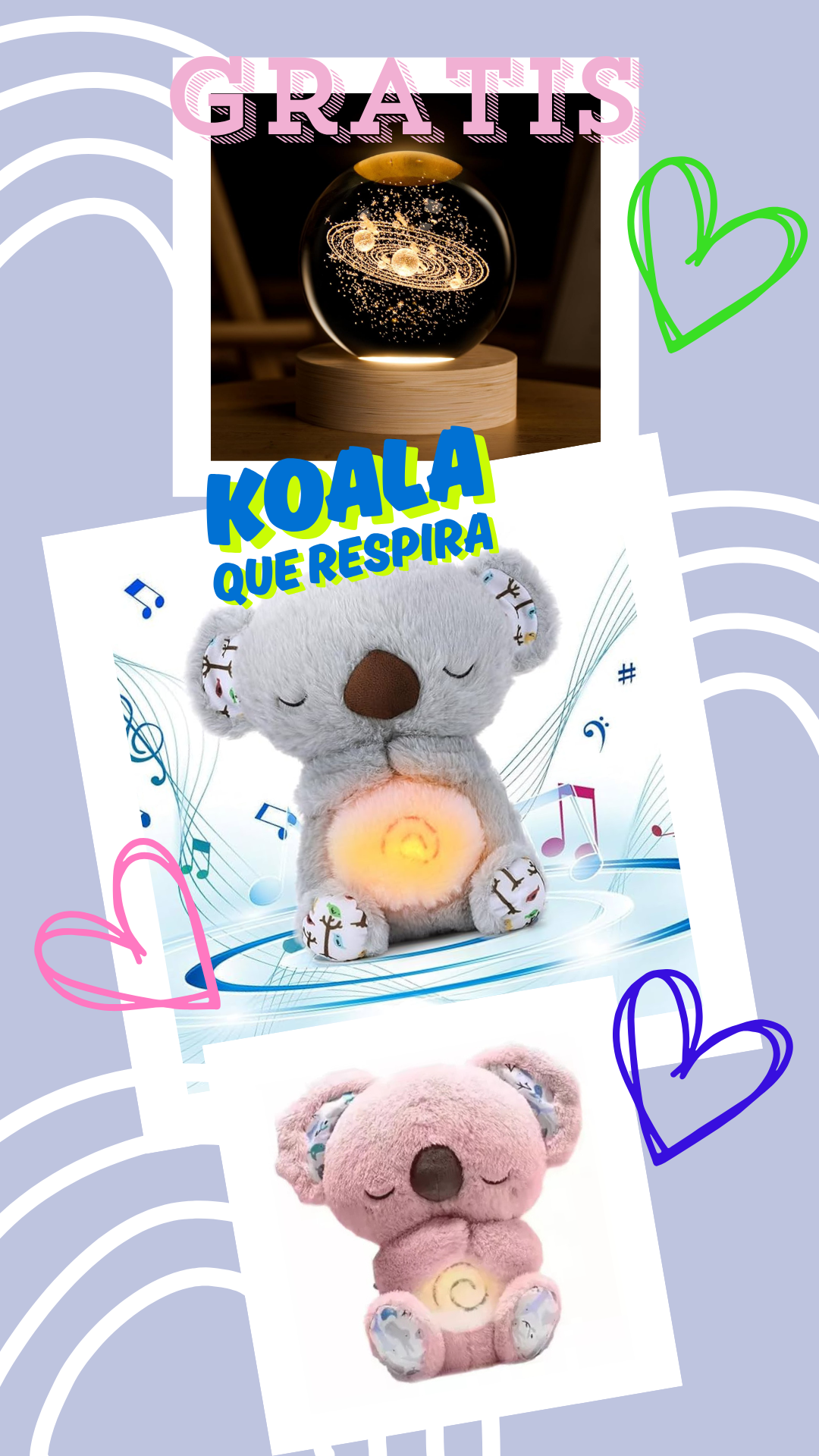 Koala que Respira de Regalo la Esfera Saturno