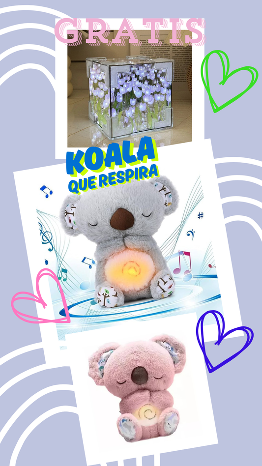 KOALA QUE RESPIRA+ LAMPARA DE TULIPANES